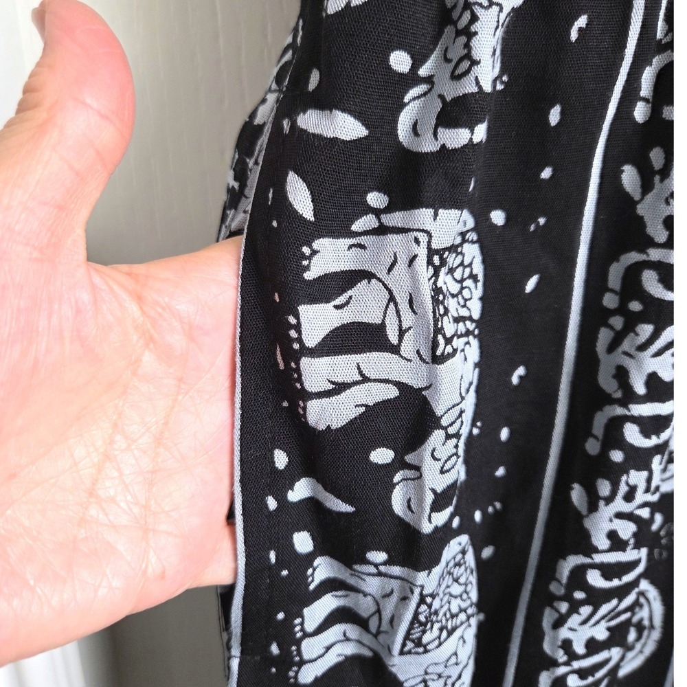 Soft Surroundings Sydney Wide Leg Sleeveles Elephant Paisley Batik Jumpsuit Sz L - Picture 6 of 7